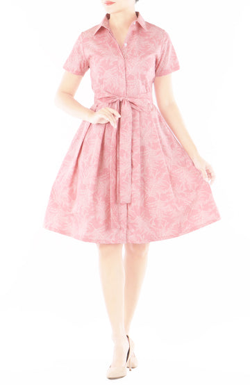 Sakura Serenity Anna Shirtdress - Pink